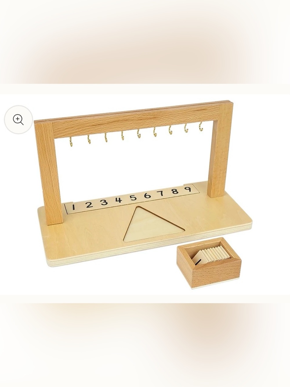 Montessori Math - Bead Stair Hanger (no beads)